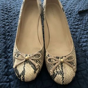 Cole Haan Snakeskin Wedges